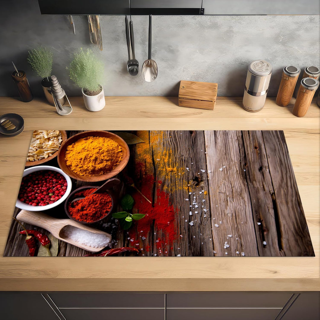 KitchenYeah© Herdabdeckplatte Einteilig Induktionsmatte Küche Abdeckung Ceranfeld Herd Abdeckplatte