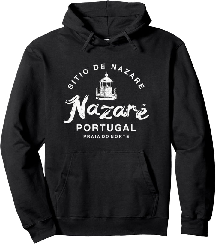 Nazare Portugal Vintage-Surfen Pullover Hoodie