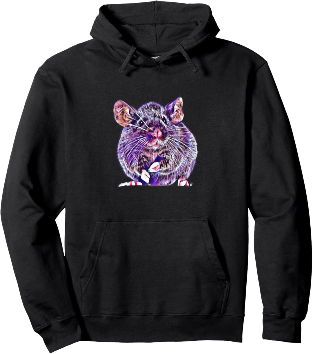 Ratten Motiv süsse Ratte bunte Nagetiere Käse Haustiere Ratte Pullover Hoodie
