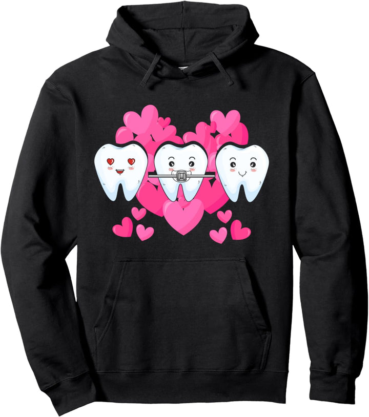 Zahnfee Valentinstag Zahnarzt Liebe Zahnarzthelferin Pullover Hoodie