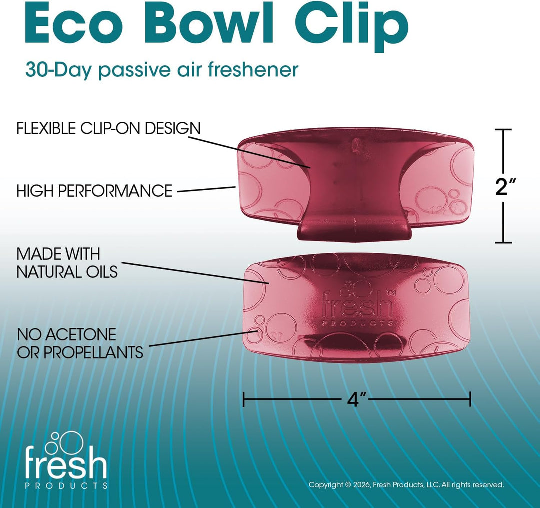 Fre-Pro by Fresh - Bowl Clip Lufterfrischer für Toiletten, Spiced Apple, Box mit 12 Stück, Spiced Ap