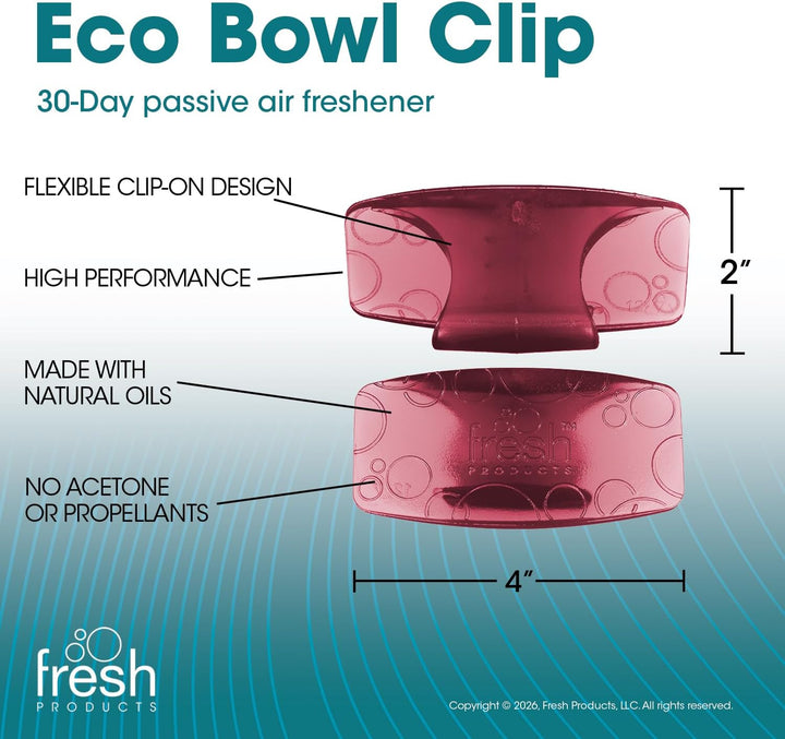 Fre-Pro by Fresh - Bowl Clip Lufterfrischer für Toiletten, Spiced Apple, Box mit 12 Stück, Spiced Ap