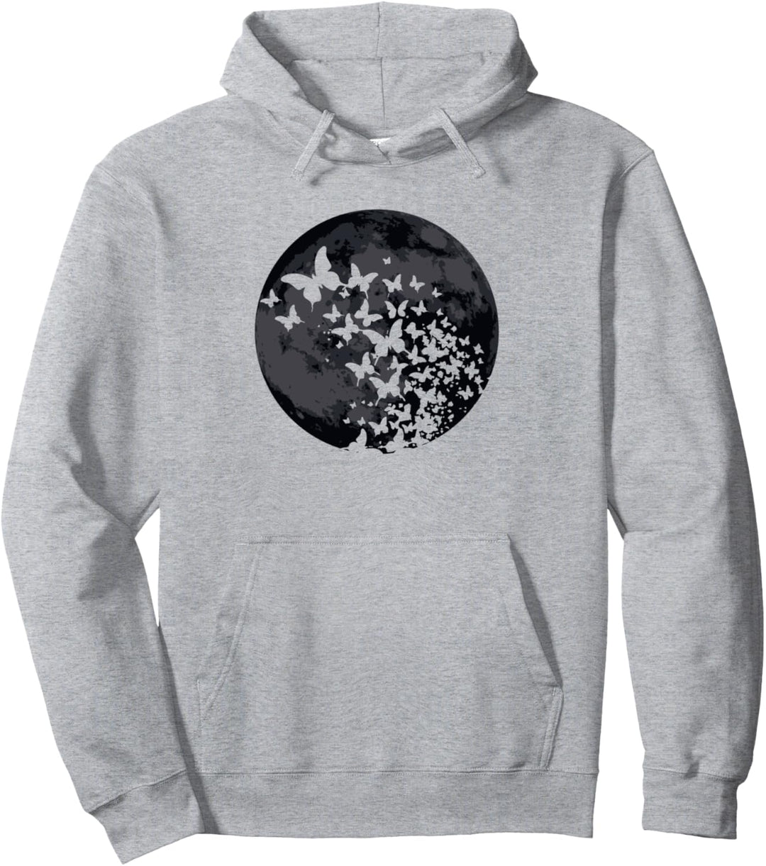 Schmetterling, Mondnacht, niedliche Insekten, Schmetterlinge Pullover Hoodie