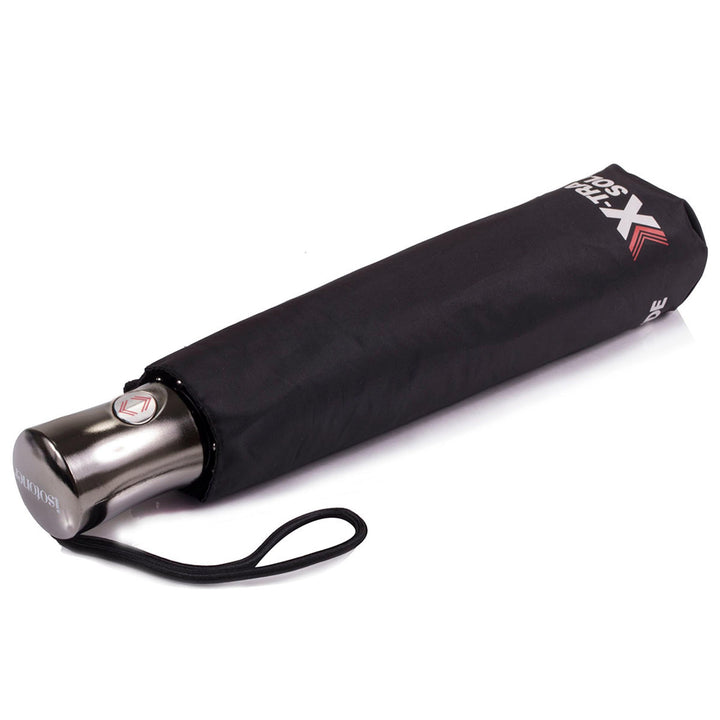Isotoner Regenschirm Damen X-tra, stabil, automatisches Öffnen und Schliessen, Schwarz, one size, Sc