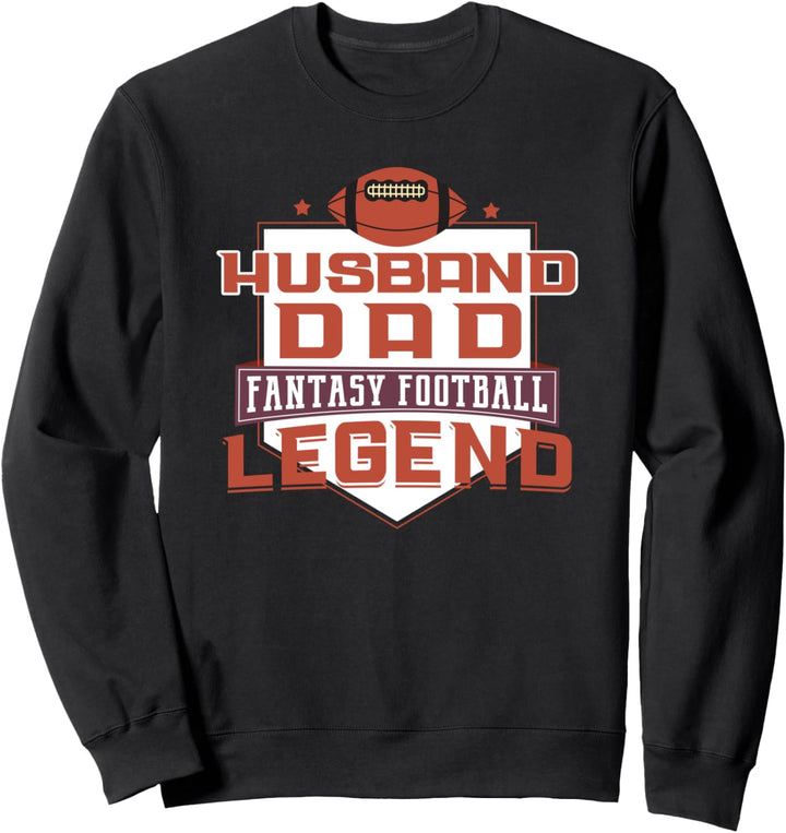 Lustige Fantasy-Fussball-Shirt Entwurf Liga Vater Legende Sweatshirt