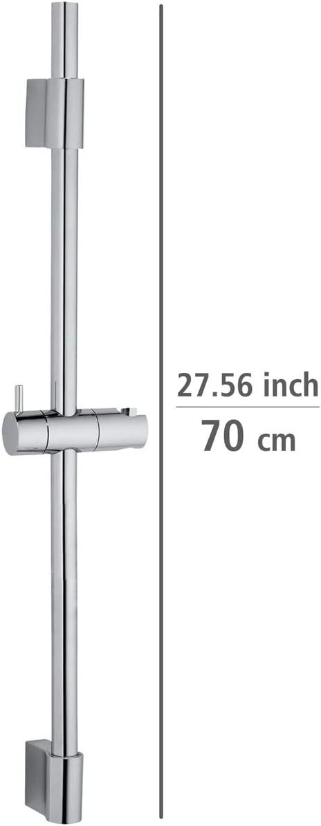 WENKO Duschstange Classic, Brausestange mit Halterung für Handbrausen Dusche oder Badewanne aus rost