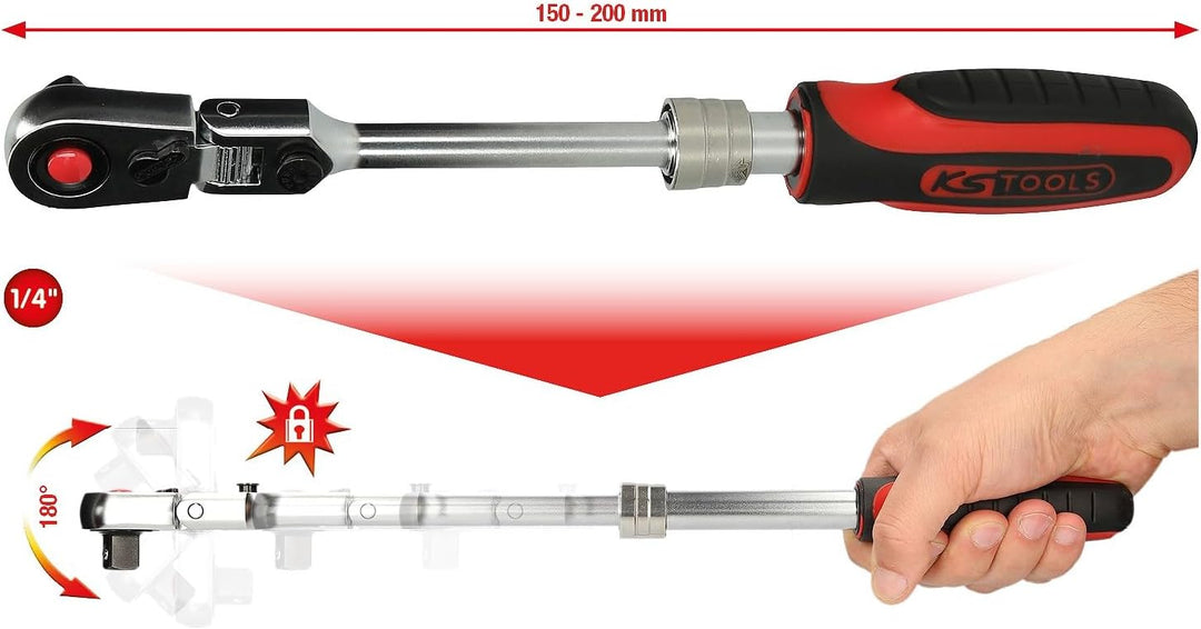 KS Tools 914.1420 Teleskop-Gelenk-Umschaltknarre