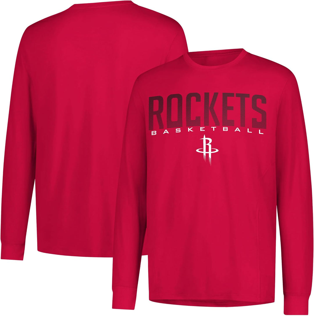 Ultra Game NBA Men's Active Long Sleeve Pullover T-Shirt Milwaukee Bucks L Team-farbe, Milwaukee Buc