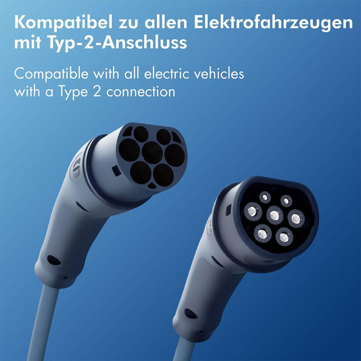 Harting EVC0105 - E-Auto-Ladekabel Typ 2, 3-phasig, 20 A, 11 kW, 5 m/ZERTIFIZIERTES KABEL, Schwarz 1