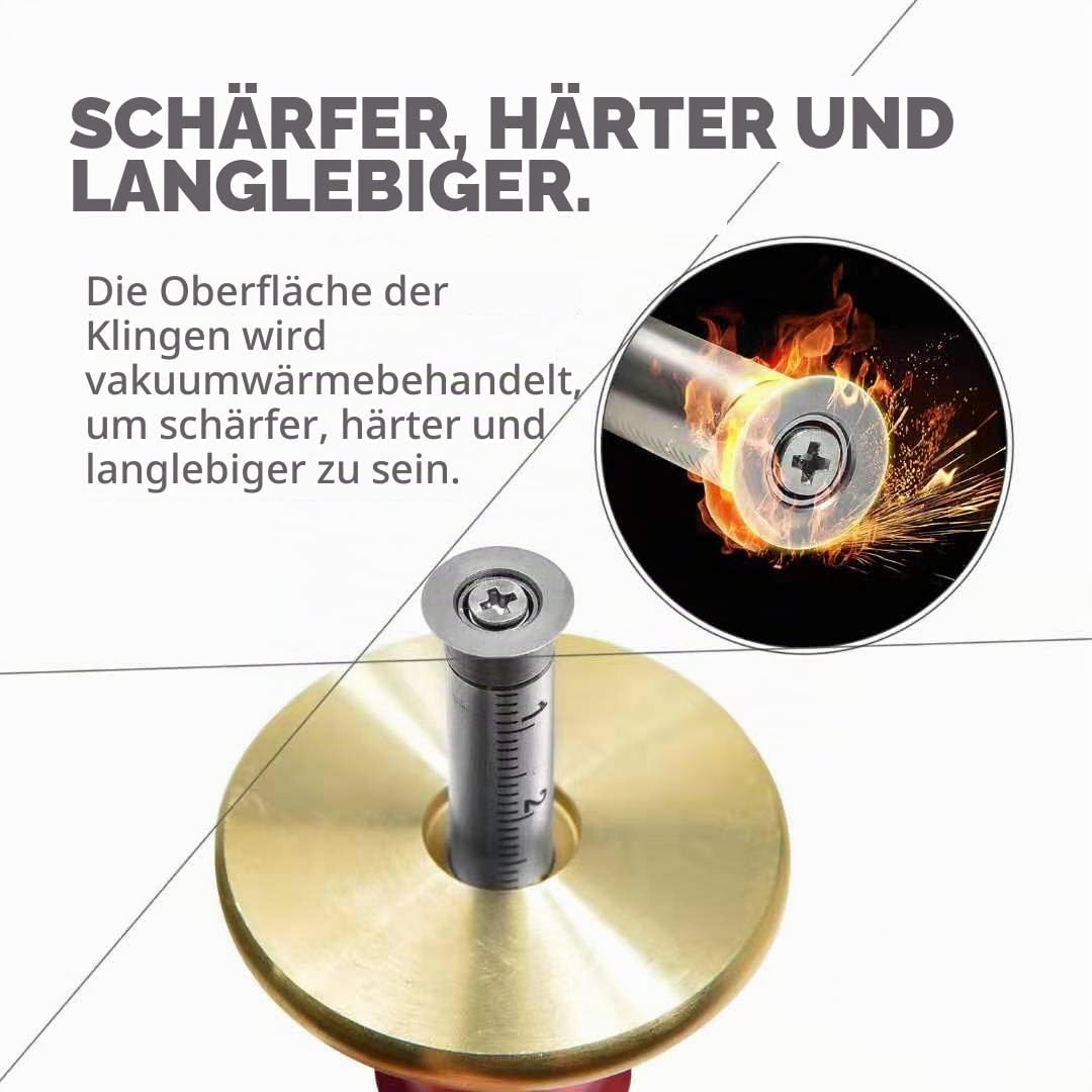 Newkiton Radmarkierungslehre Pro mit Mikro-Einstellfunktion, 1 Lagerradschneider für Weichholz, 1 ve