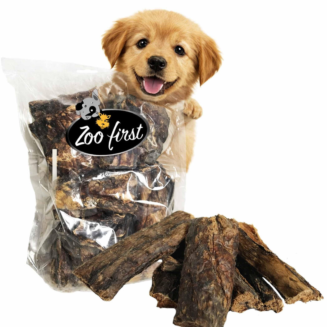 Zoofirst 10 kg Rinderlunge Lunge getrocknet fettarm Hundefutter Snack Leckerli Kauartikel