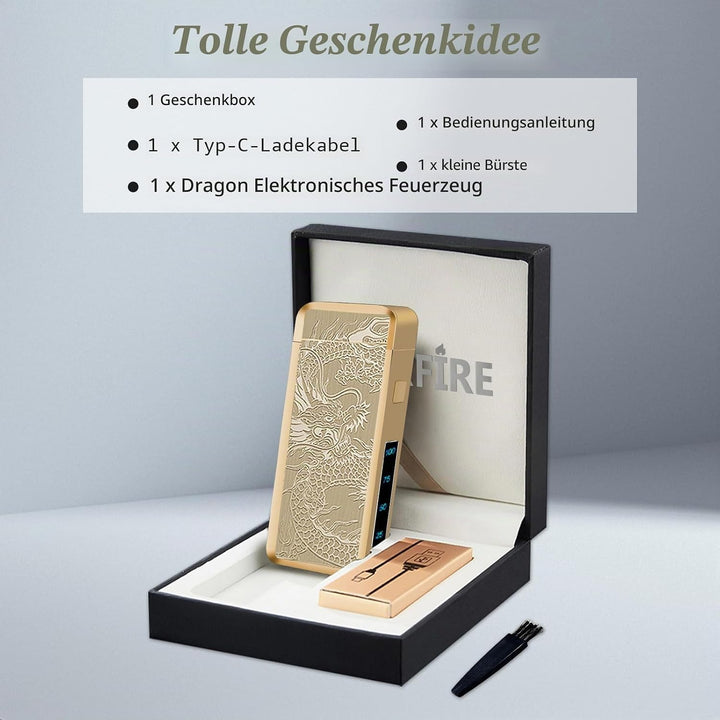 Elektrisches Feuerzeug Winddicht Cool Flame elektrisch Feuerzeug Arc Feuerzeug Kerzenfeuerzeug-mit L