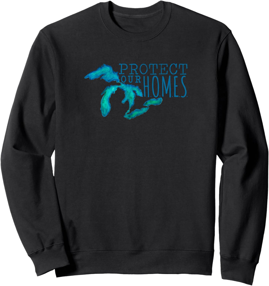 Grosse Seen schützen unsere Häuser Sweatshirt