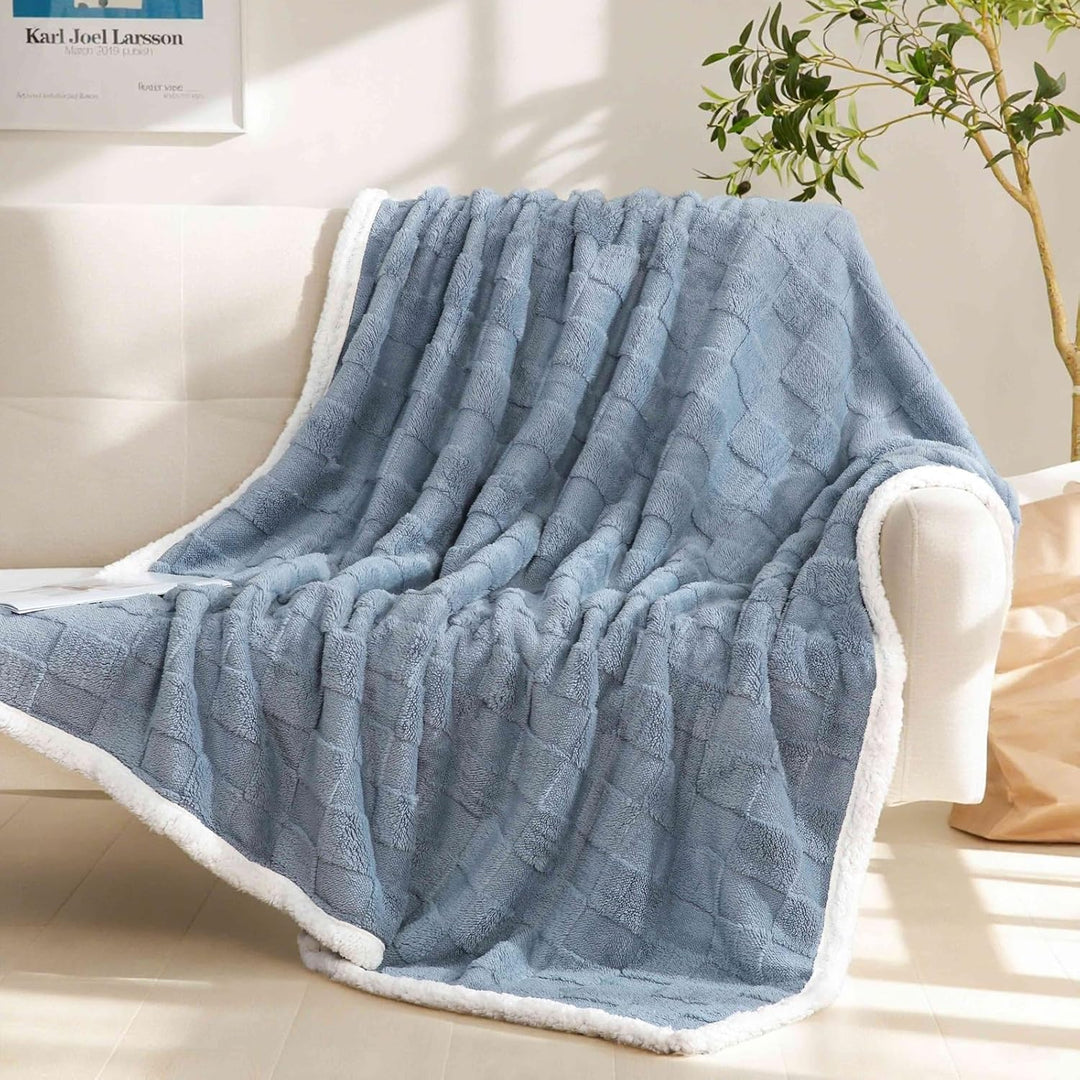 Gracelife Sherpa-Fleecedecke, weiche, flauschige Decke für Couch, 152,4 x 203,2 cm, grosse, dicke De