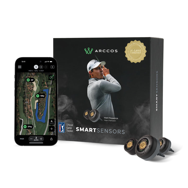 Arccos Smart Sensors: automatisches Golfspiel-Tracking-System, A.I. Powered Caddie, A.I. GPS-Entfern