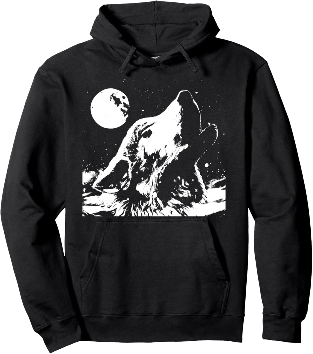 Wolf Design für Damen in allen Grössen Pullover Hoodie