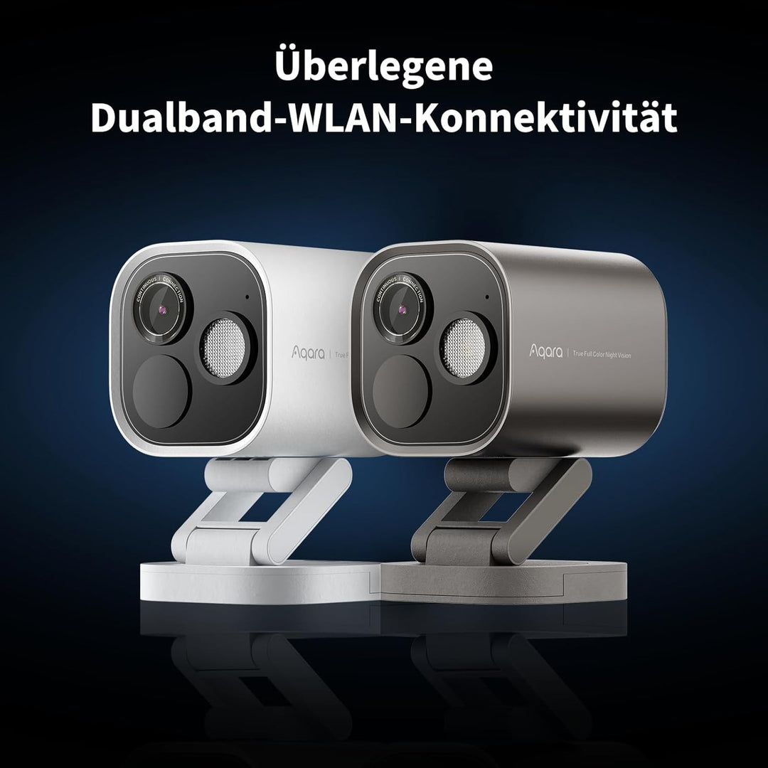 Aqara 4MP Kamera-Hub G5 Pro WLAN, Echtfarbe Nachtsicht Überwachungskamera Aussen, 2,4/5GHz, HomeKit
