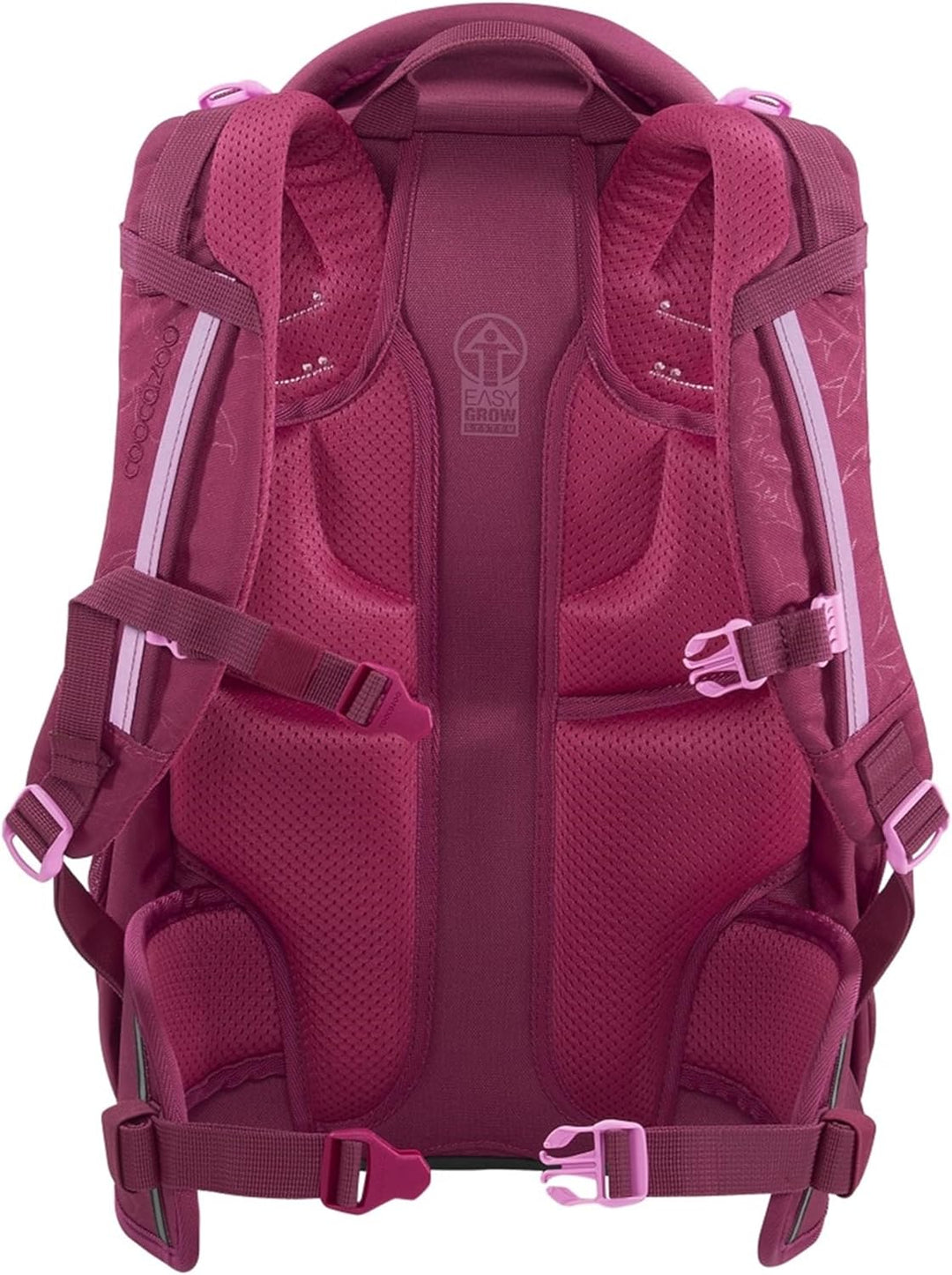 coocazoo Schulrucksack Mate, Berry Boost, rot, ergonomischer & anpassbarer Tornister, höhen- & gröss