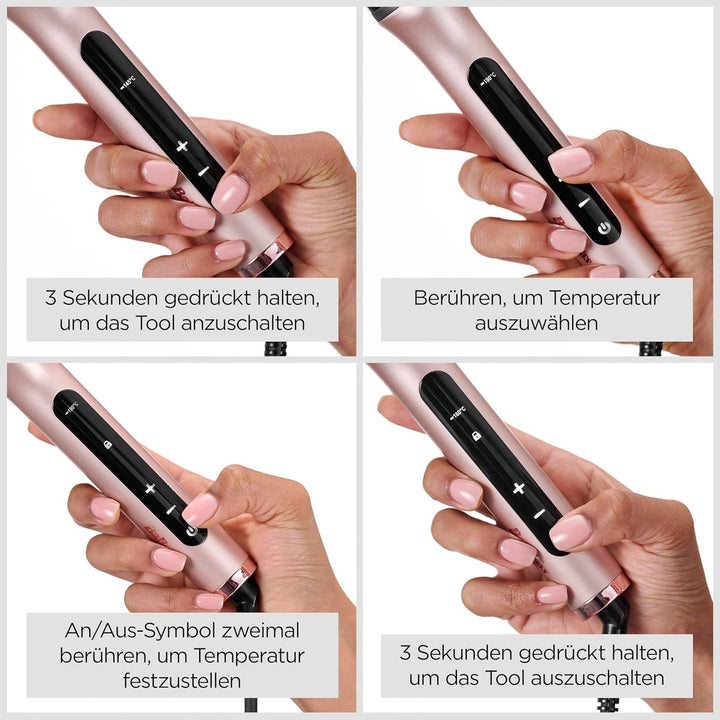 BaByliss Volume Boost Thermische Warmluftbürste – NEU 2025, 38-mm-Heizbürste mit Lockenfunktion, Ion