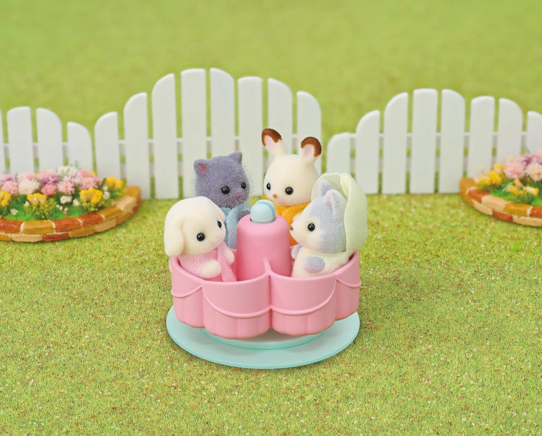 Sylvanian Families - 5744 Erlebniskindergarten Bus Regenbogen - Puppen Spielset