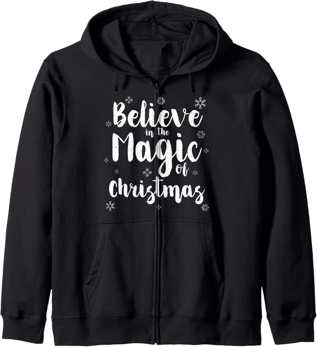 Glauben Sie an die Magie von Weihnachten Kapuzenjacke