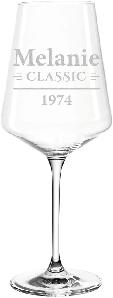 4-TLG Wein Geschenkset mit Wunschgravur - Motiv time for Wine - personalisiert - 2X Weingläser 560 m