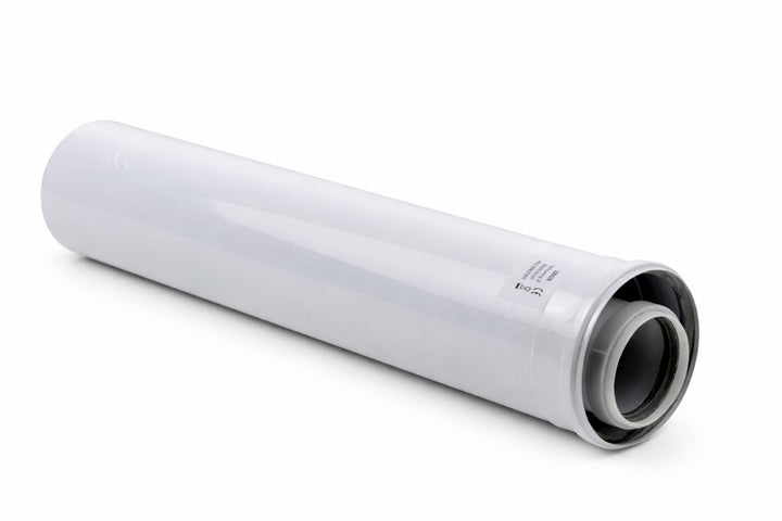 Uzman-Versand 1000mm Konzentrische Luft-/Abgasrohr Ø 80/125 mm, Innen Kunststoff PP/Aussenrohr aus v