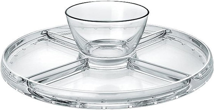 Borgonovo, 4-in-1-Etagere mit Glaskuppel aus Palladium
