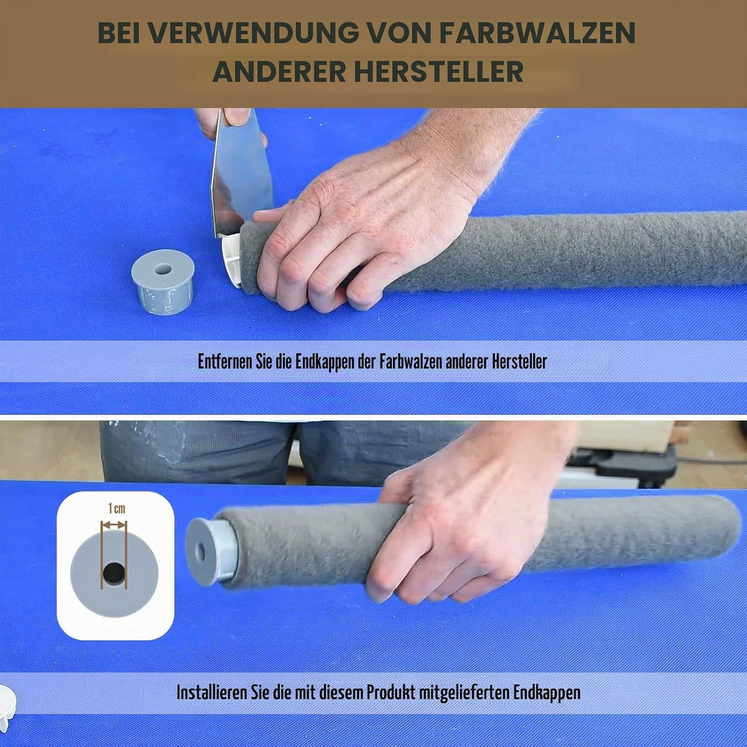ROLLINGDOG 45,7 cm grosser Farbroller Rahmen – verstellbar von 30,5 cm bis 45,7 cm für grosse Fläche
