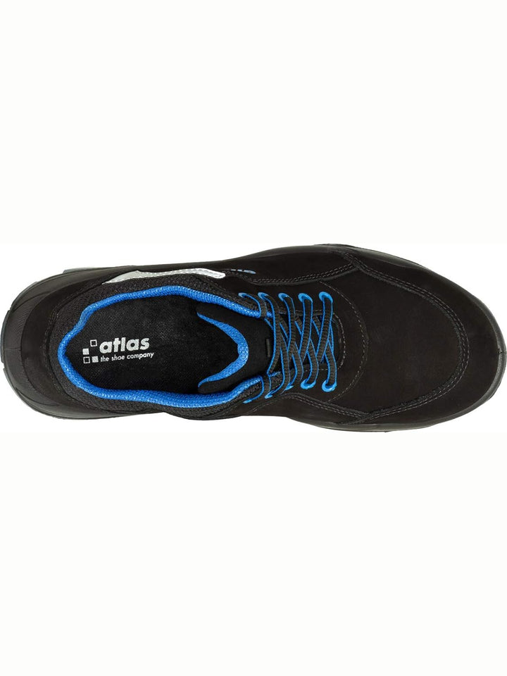 Atlas Halbschuh alu-tec 625 ESD S3 W.10 Gr.47 Schwarz Blau 47 EU Einfarbig, Schwarz Blau 47 EU Einfa