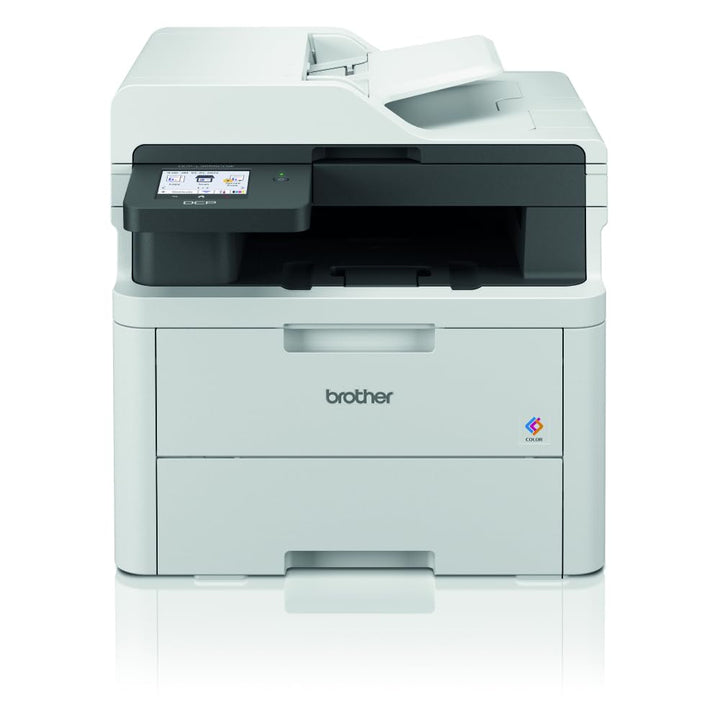 Brother DCP-L3555CDW - Kompaktes 3-in-1 Farb-LED Multifunktionsgerät mit WLAN/LAN, ADF und Duplexdru