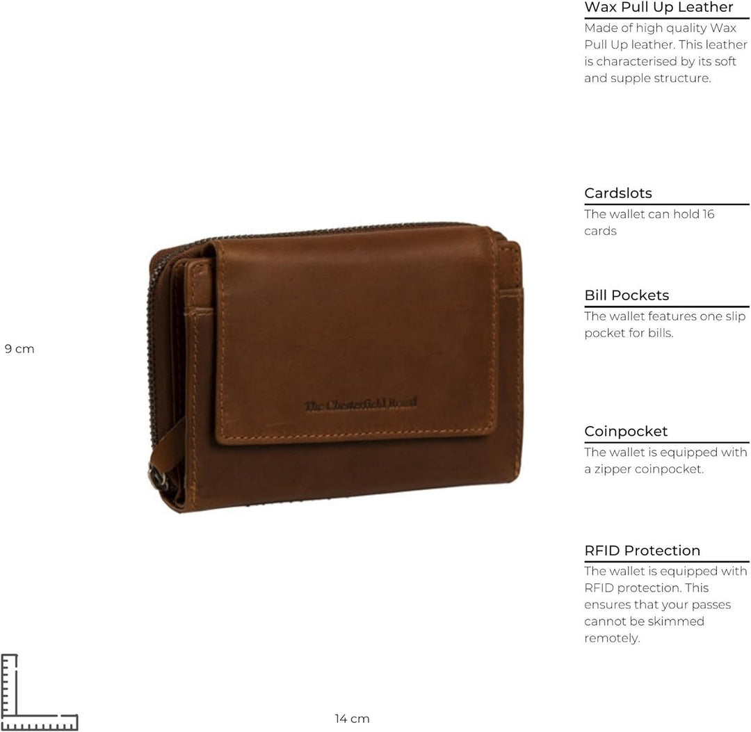 The Chesterfield Brand Ascot - Geldbörse 15cc 14 cm RFID Cognac, Cognac