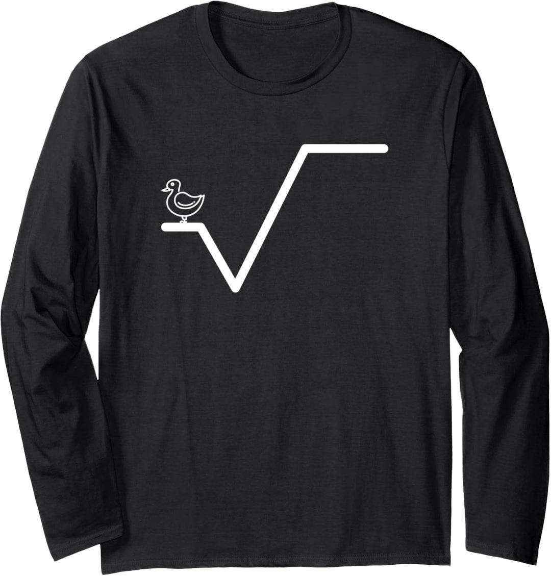 Ente Wurzel - N-te Wurzel Spruch Lehrer Geschenk Mathematik Langarmshirt