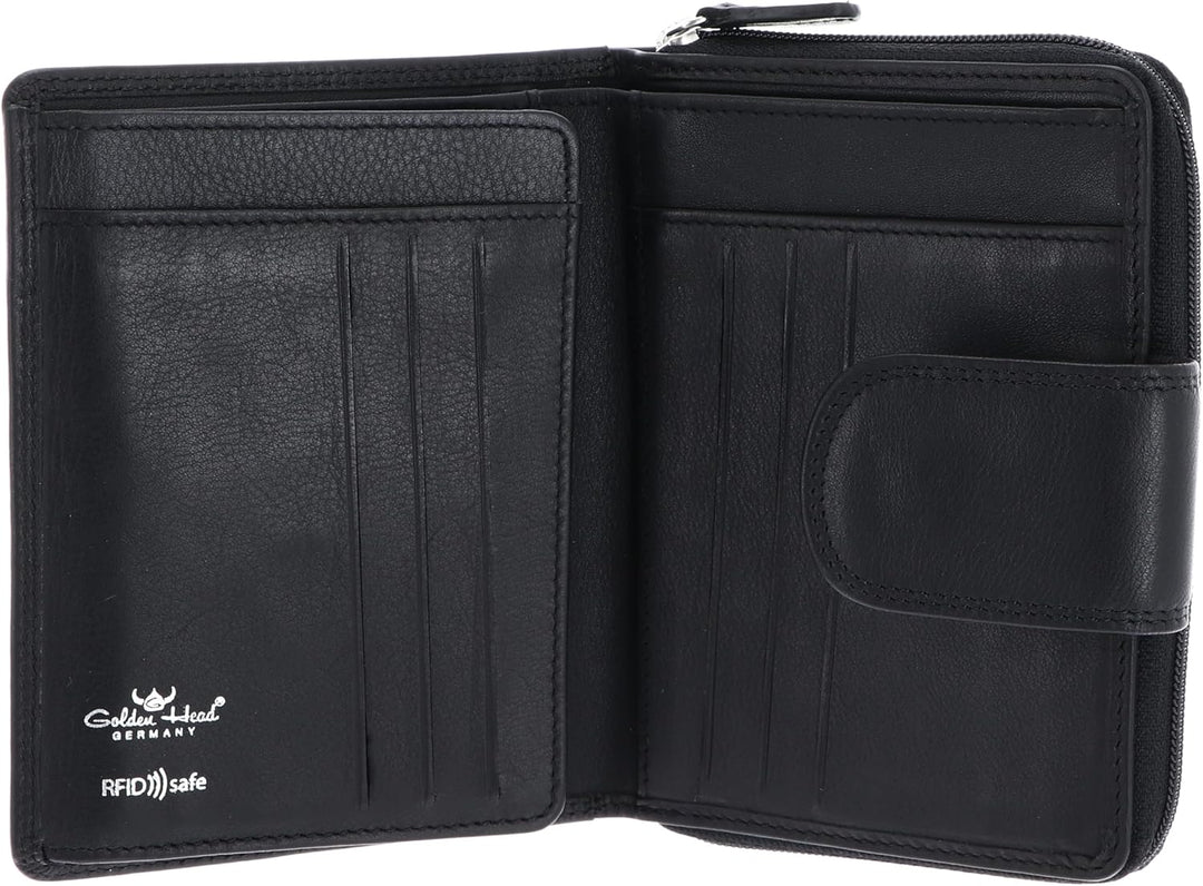 Golden Head Polo RFID Protect RV-Börse 12 cm schwarz, Schwarz