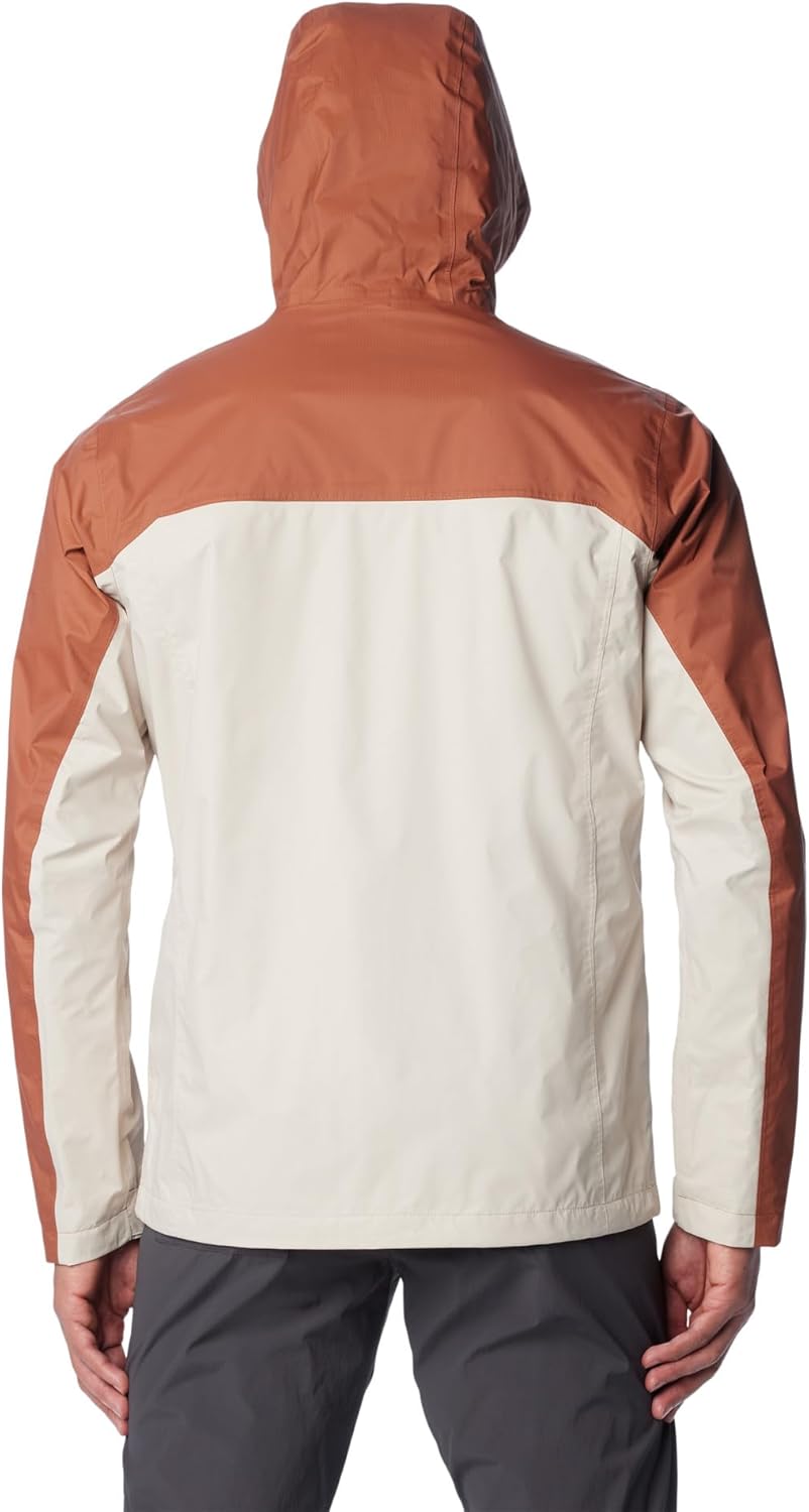 Columbia Herren Pouring Adventure Jacket Wasserdichte Regenjacke (1er Pack) L Dark Stone/Auburn, L D