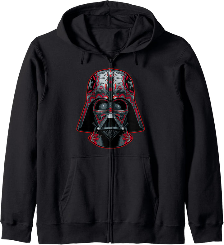 Star Wars Darth Vader Red Highlight Sugar Skull Kapuzenjacke