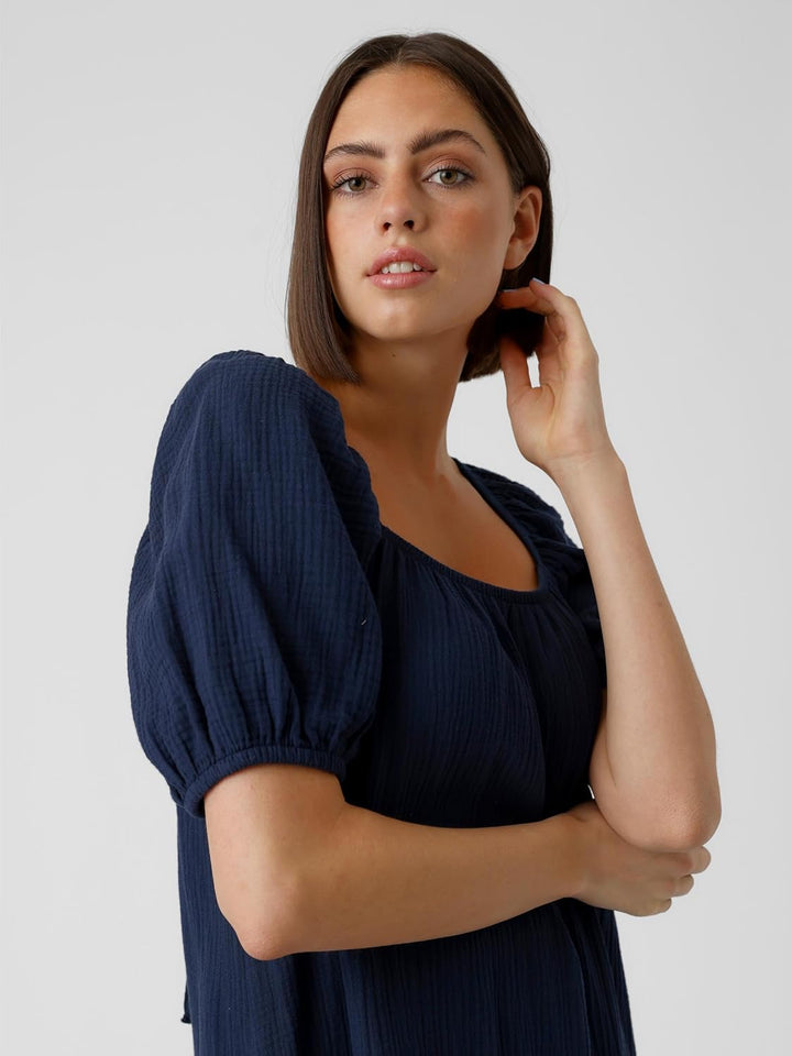 VERO MODA Damen Kleid, Navy Blazer