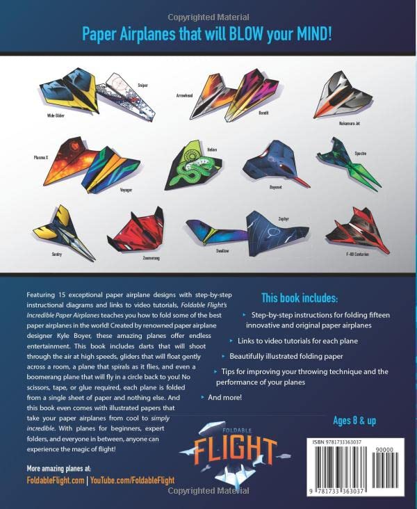 Foldable Flight's Incredible Paper Airplanes: International Edition, Taschenbuch
