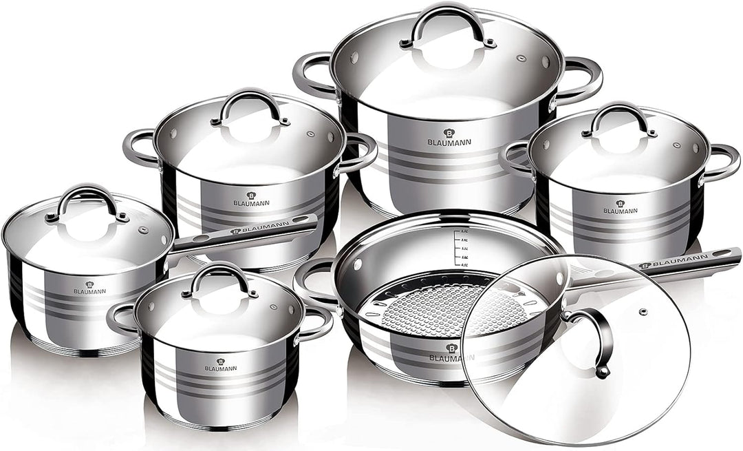 Blaumann Töpfe und Pfannen 12 tlg. Set Jumbo Gourmet Line