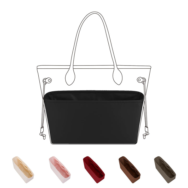 DGAZ Seide Handtasche Organizer für LV Neverfull PM/MM/GM, Taschenorganizer Tasche in Tasche Organiz