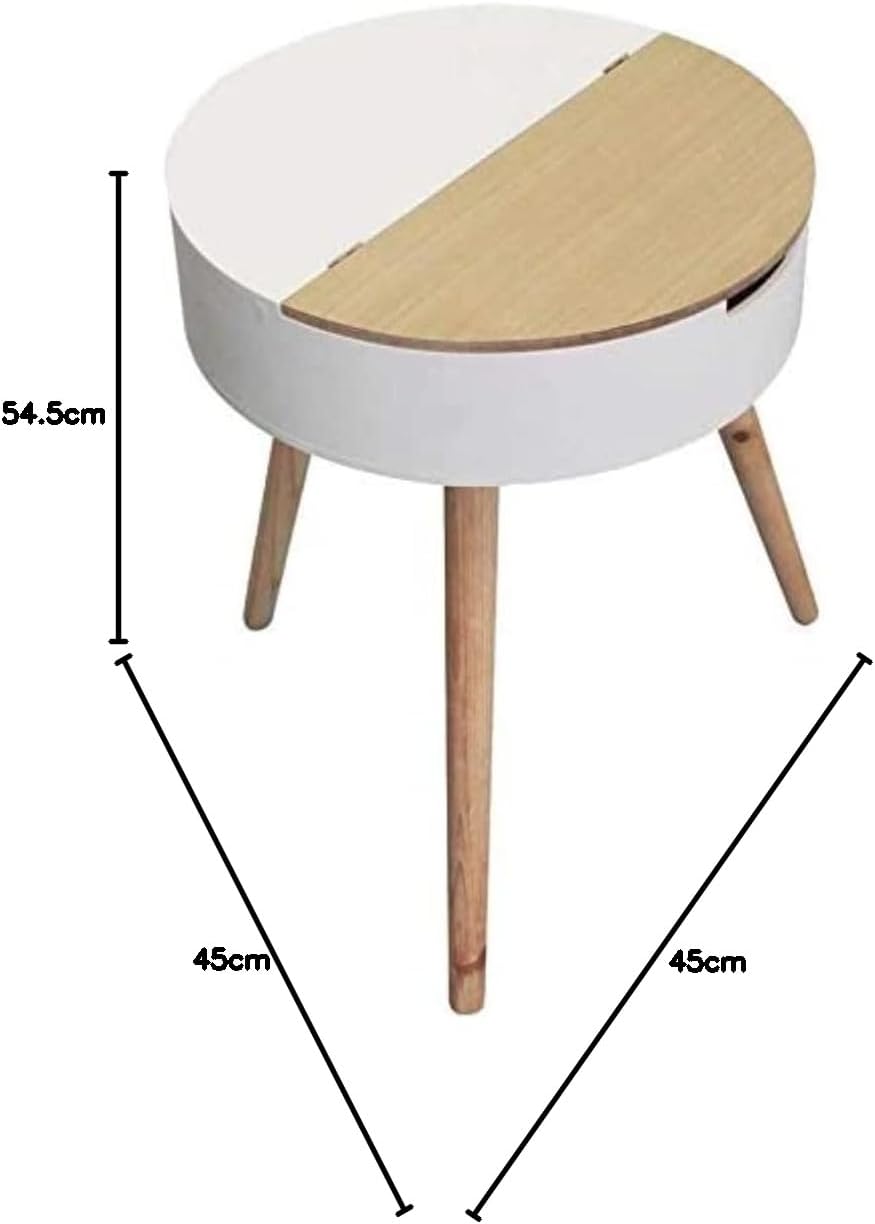 HOME DECO FACTORY Tabelle, Beige/Weiss, One Size, HD3864