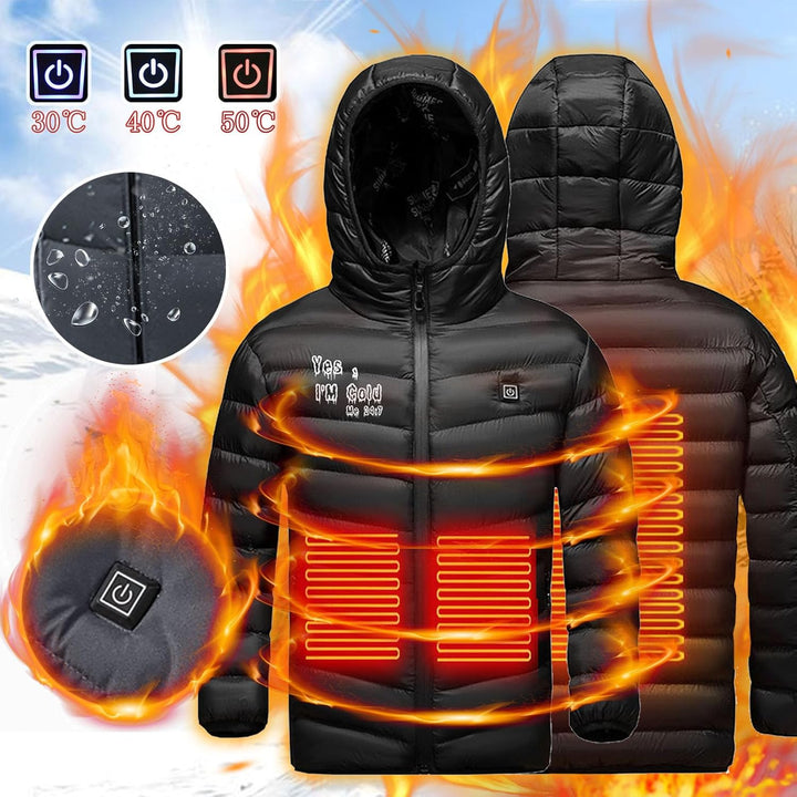 Battnot Kinder beheizte jacke beheizte Weste USB wiederaufladbare elektrische Heizjacke Waschbare Wi