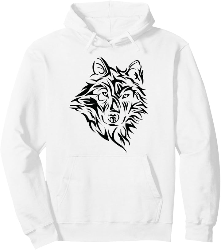 Tribal Wolf Northern Wildlife Wilder einsamer Wolf Pullover Hoodie