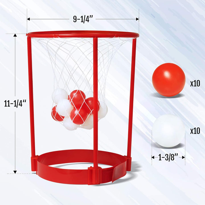 Novelty Place Head Basketballkorb Party-Spielset für Kinder und Erwachsene - Verstellbares Basketbal