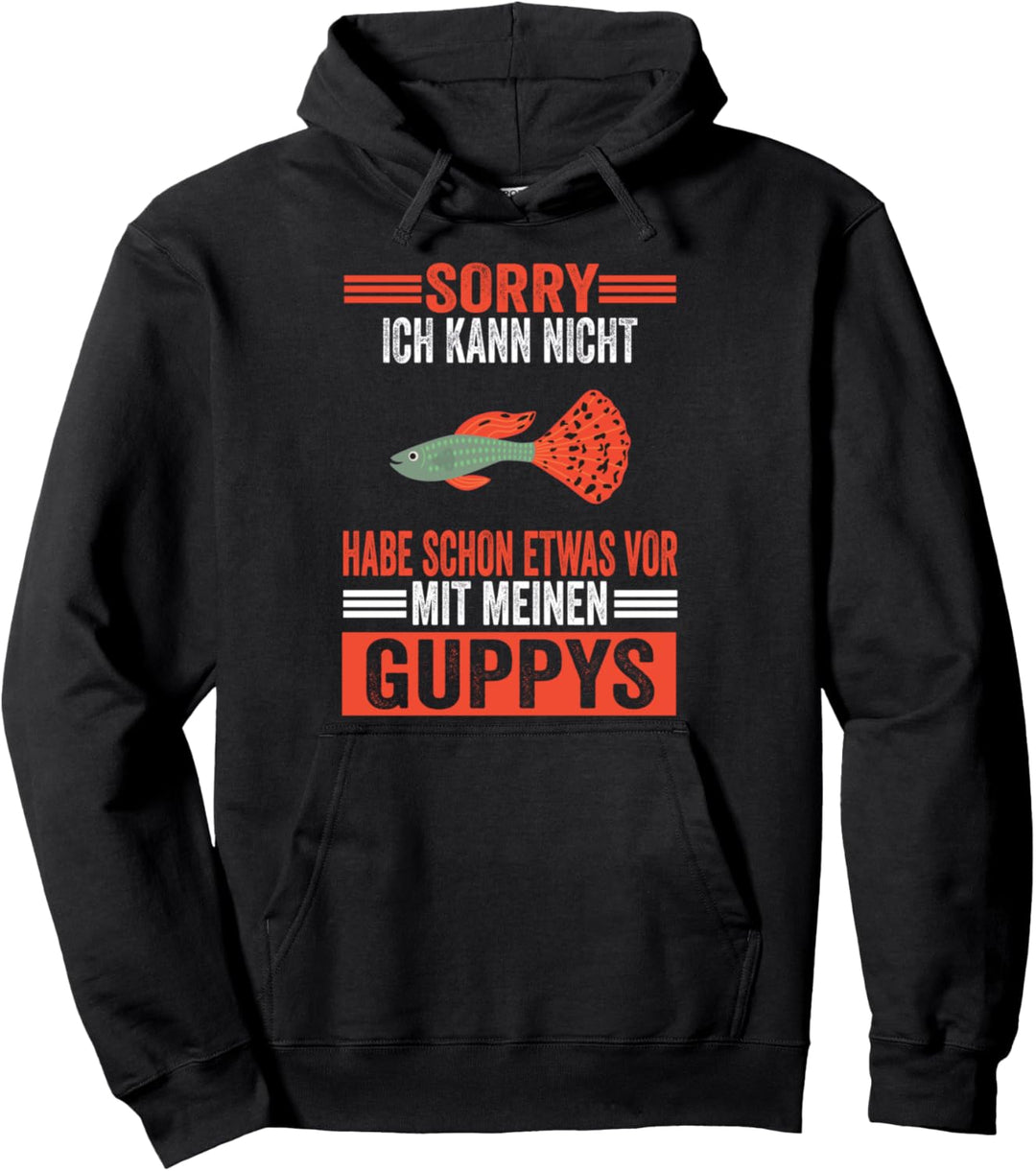 Fische Aqarium Guppy Pullover Hoodie
