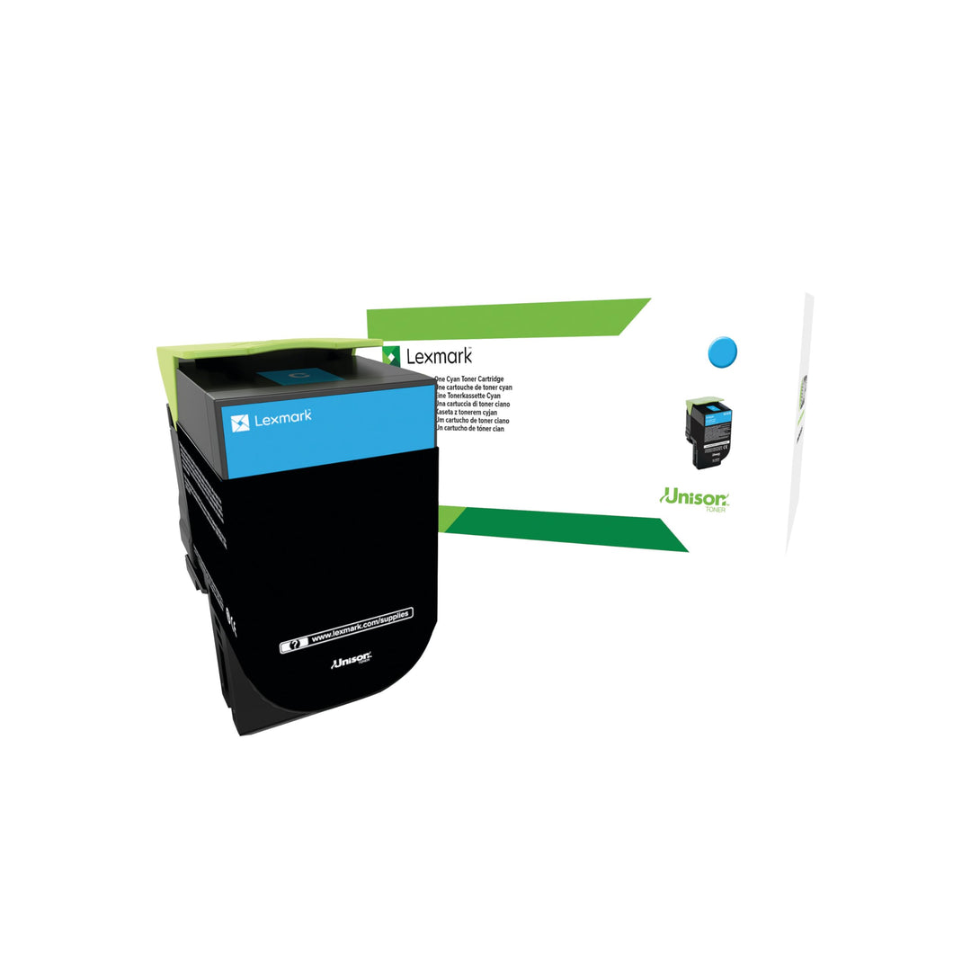 Lexmark 70C20C0 Return Program Toner Cartridge, cyan