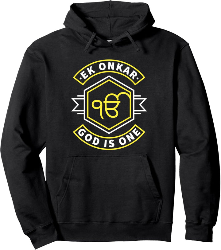 Sikh Punjabi God is One Ek Onkar-Sikhismus Pullover Hoodie