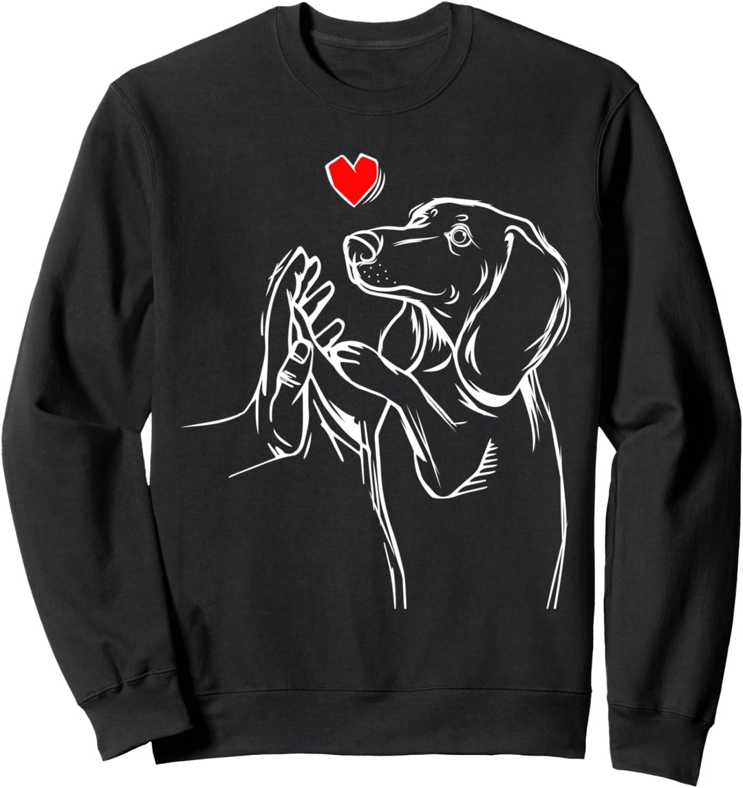 Dackel Liebe Dachshund Frauchen Geschenkidee Sweatshirt
