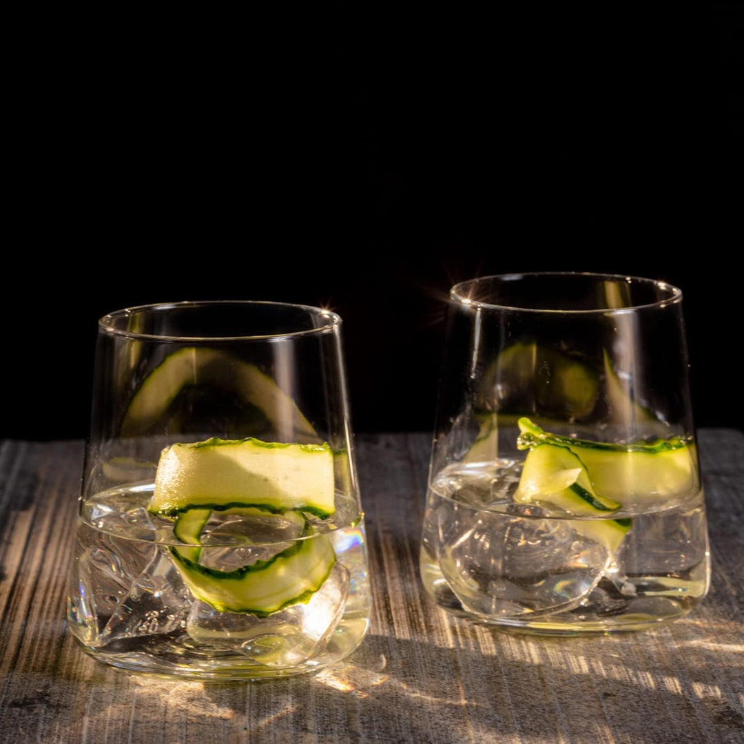Krosno Gin-Gläser Wassergläser Weissweingläser Trinkgläser | Set von 6 | 430 ML | Avant-Garde Kollek