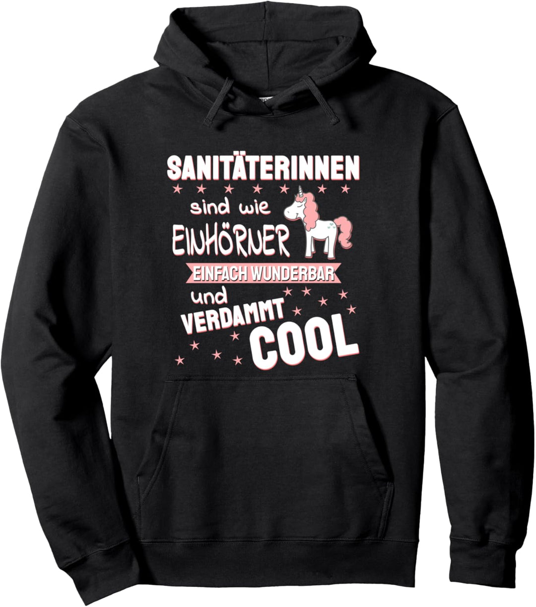 Sanitäterin - wie Einhörner lustiger Spruch Pullover Hoodie